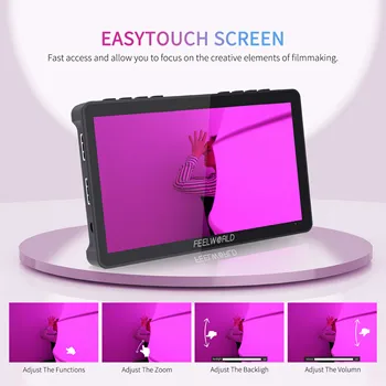 FEELWORLD F5 Pro V4 6" IPS Touch Screen Camera Monitor for DSLR  FHD 450cd/m² Brightness Factory Direct with Custom Logo detail image