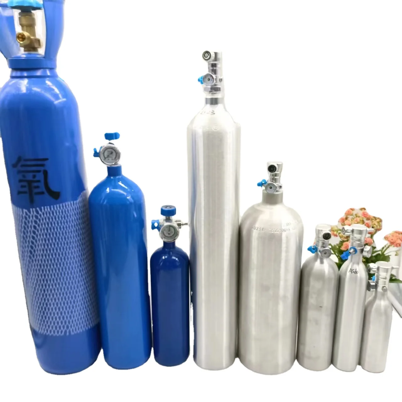 Aluminum 2l4 Liter 10 Liter Medical Oxygen Cylinder Medical Oxygen
