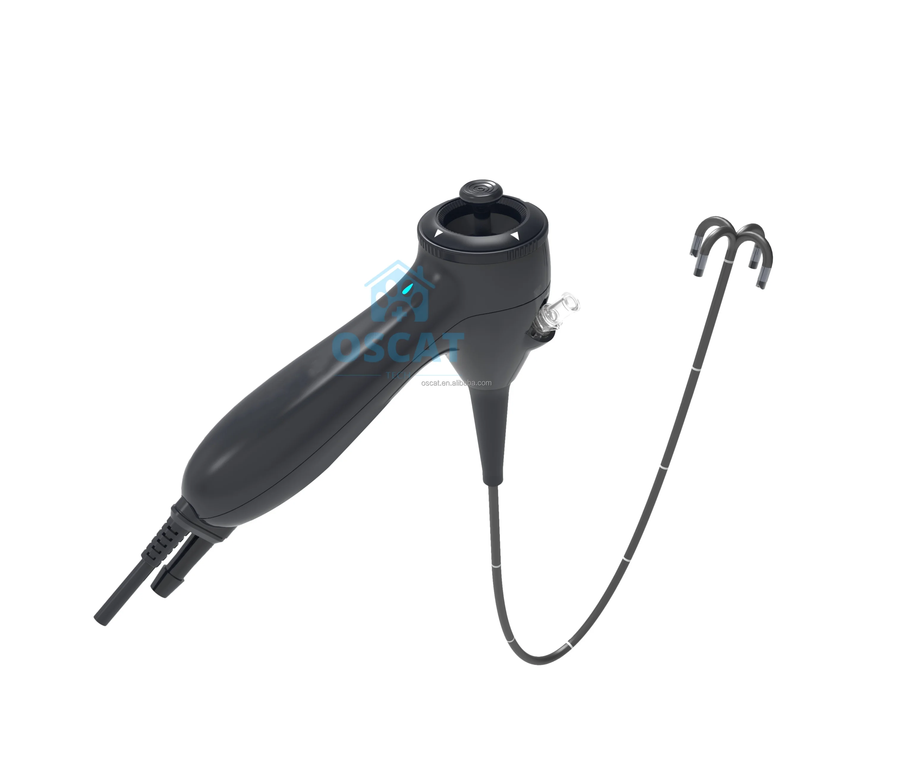 OSCAT Veterinary Equipment RAE-201 Portable Veterinary Flexible Otoscope HD Vet Otoscope for Pet Ear Health Monitor