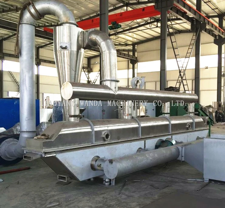 PLC-Controlled PVC Resin and Polyester Drying SUS316L Material Horizontal Continuous Fluidized Bed Dryer