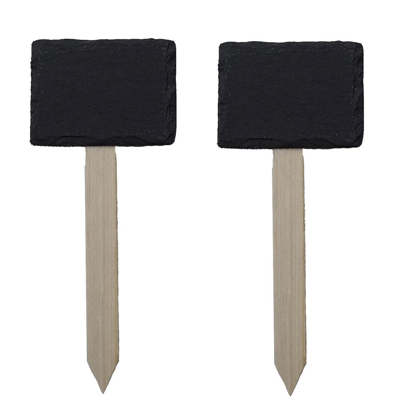 Bsci Sedex Passed Factory Natural Slate Plant Label With Wooden Stick Wholesale - Buy Slate Plant Label With Wooden Stick Gardening Tool Pot Care ...