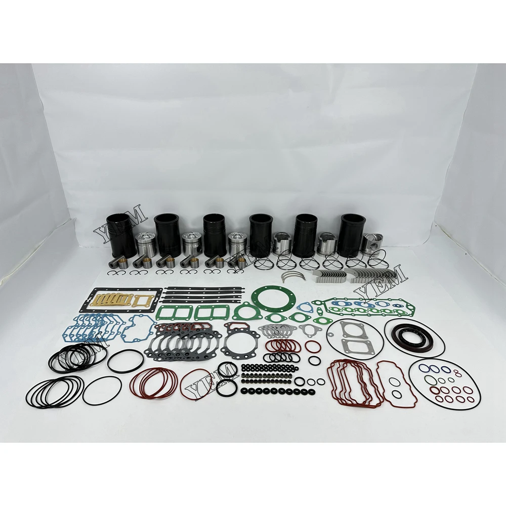 For Komatsu 6D125 Cylinder Liner and Gasket Kit With Bearing Set Spare Parts Engine Parts With Warranty