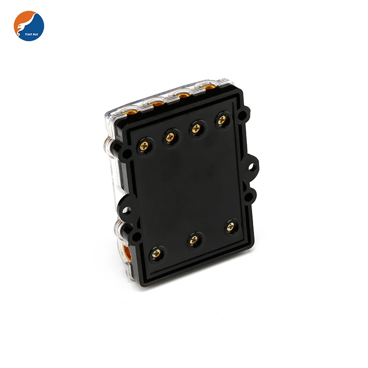 Fuse Box 32v Amomd 12 Way DC 32V Fuse Block Mega Terminal Block Fuse Holder Box With 12 Way Negative Bus Bar