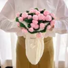light pink rose (creamy white blanket)