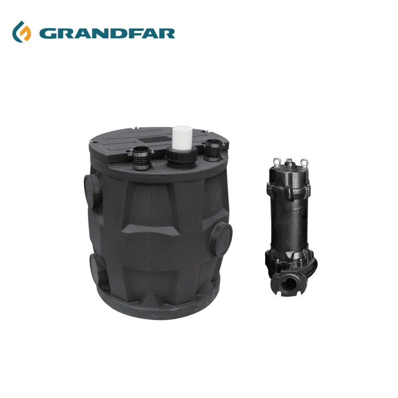 GRANDFAR 1.5 HP 1.1kW 16m Head 24m Flow High Pressure Large Volume Sewage Lifting Dirty Water Three-phase Pump