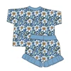 Navy Blue White Floral