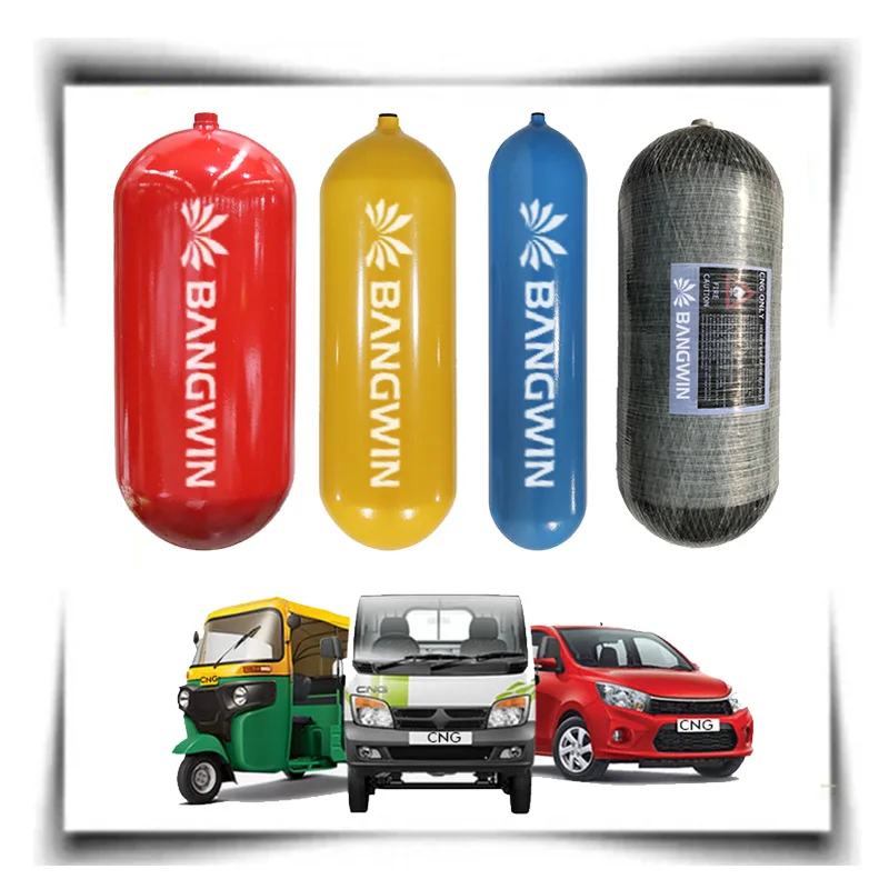 Ece R Certificated Cng Gas Cylinder With Steel Liner For Automotive Vehicles Compressed Natural
