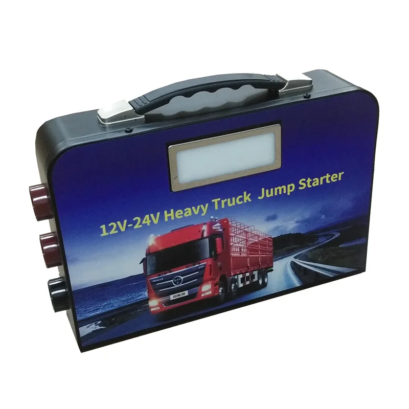 458000mah Big Capacity Truck Jump Starter Heavy Duty Truck 12 24 Volt