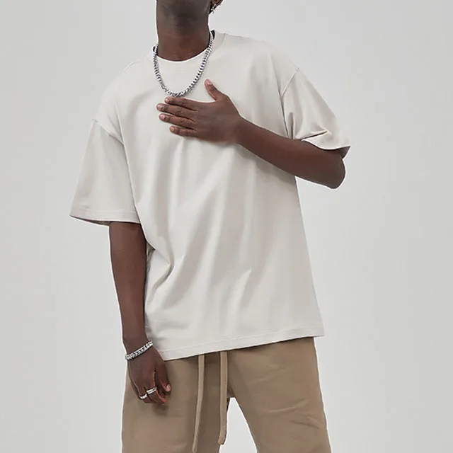 270 Gram Hoge Kwaliteit Zwaargewicht Katoenen T-Shirt T-Shirt Op