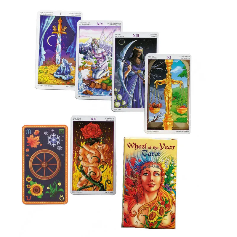 Multiple Styles 7.3x10.1cm Wholesale English Oracle Card Board Customizable Game Tarot Cards - Buy Tarot Cards Tarot Tarot Deck Tarot Card Deck Tarot Tarot With Guidebook Tarot Card Necklace