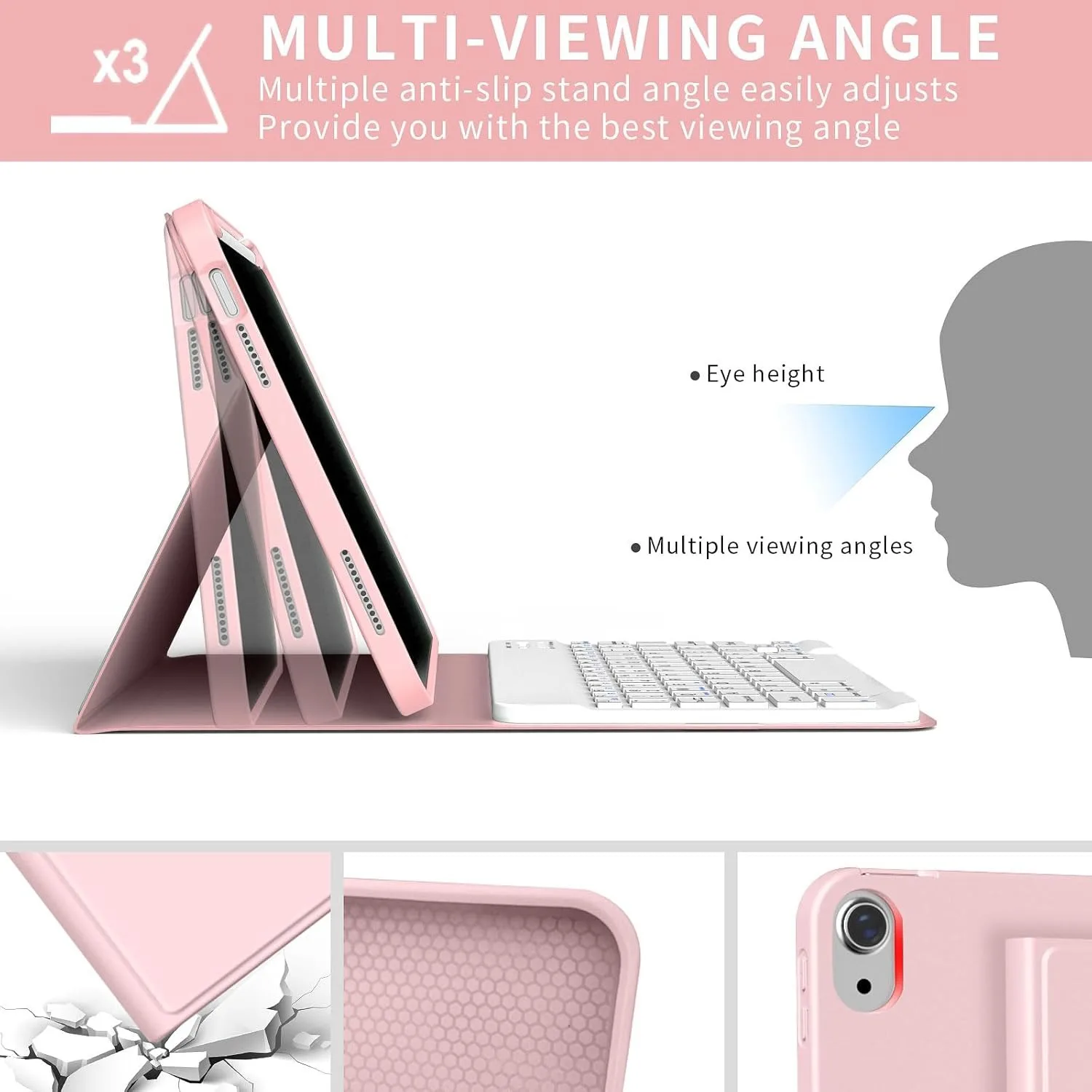 product customize tablet protective cover for for ipad air 11 leather case magnetic wireless bluetooth keyboard for for ipad air 13 2025-5