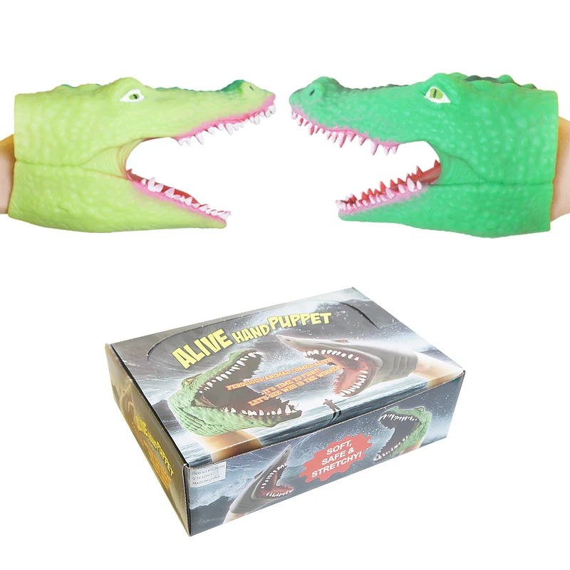 Wholesale rubber plastic animal finger puppets set for children