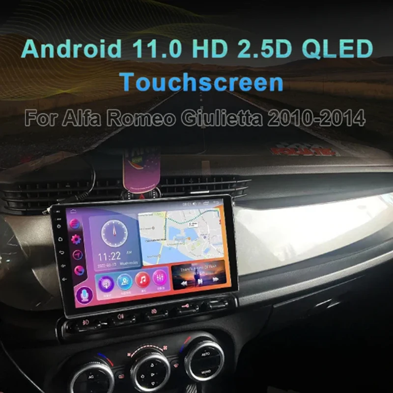 9 Inch Android Touch Screen Car GPS Car Multimedia Radio for 2010-2014 Alfa Romeo GIULIETTA Car DVD Player WIFI DSP BT