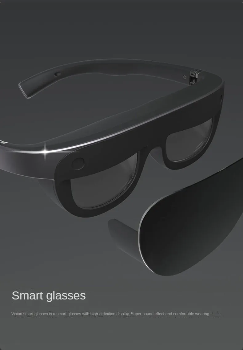 GRAWOOW G350 Smart AR Glasses 3D HD Movie Entertainment Portable Mobile Cinema Connect Phone With Typ-C And Computer Glasses