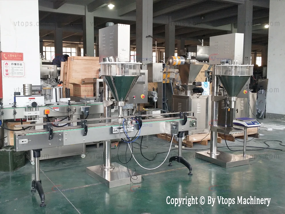 2019 Dry Powder Vtops Filler Coco / Spice / Chili / Curry / Pepper Filling Packing Machine