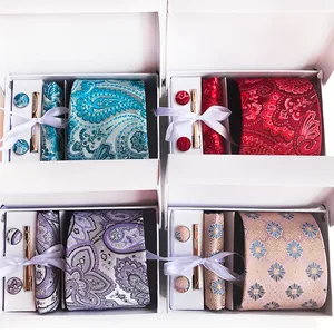 New Polyester Business and Administrative Men's Tie 6-piece Gift Box Tie