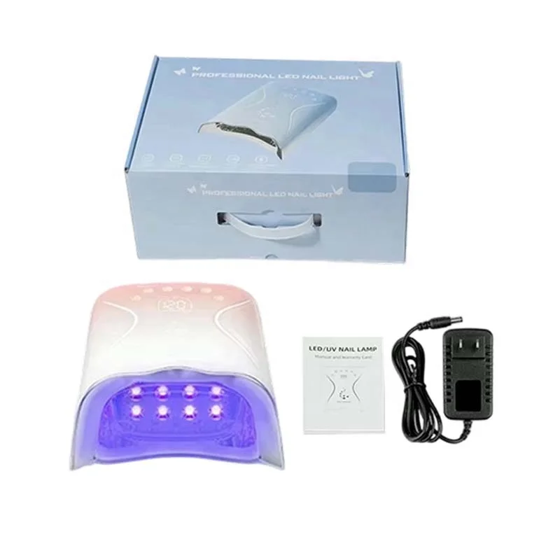 strong 115w fast drying 5200mah smart rechargeable thick gel uv nail curing lamp nail dryer uv led lamp for nails salon-9