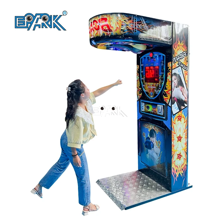 Arcade Boxing Punch Machine - 1 Player Coin Pusher Game | Heavy