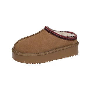 Thick Bottom Ladies Fashion Classical Shoes Non Slip Large Cotton Comfortable Warm Female Snow Boots