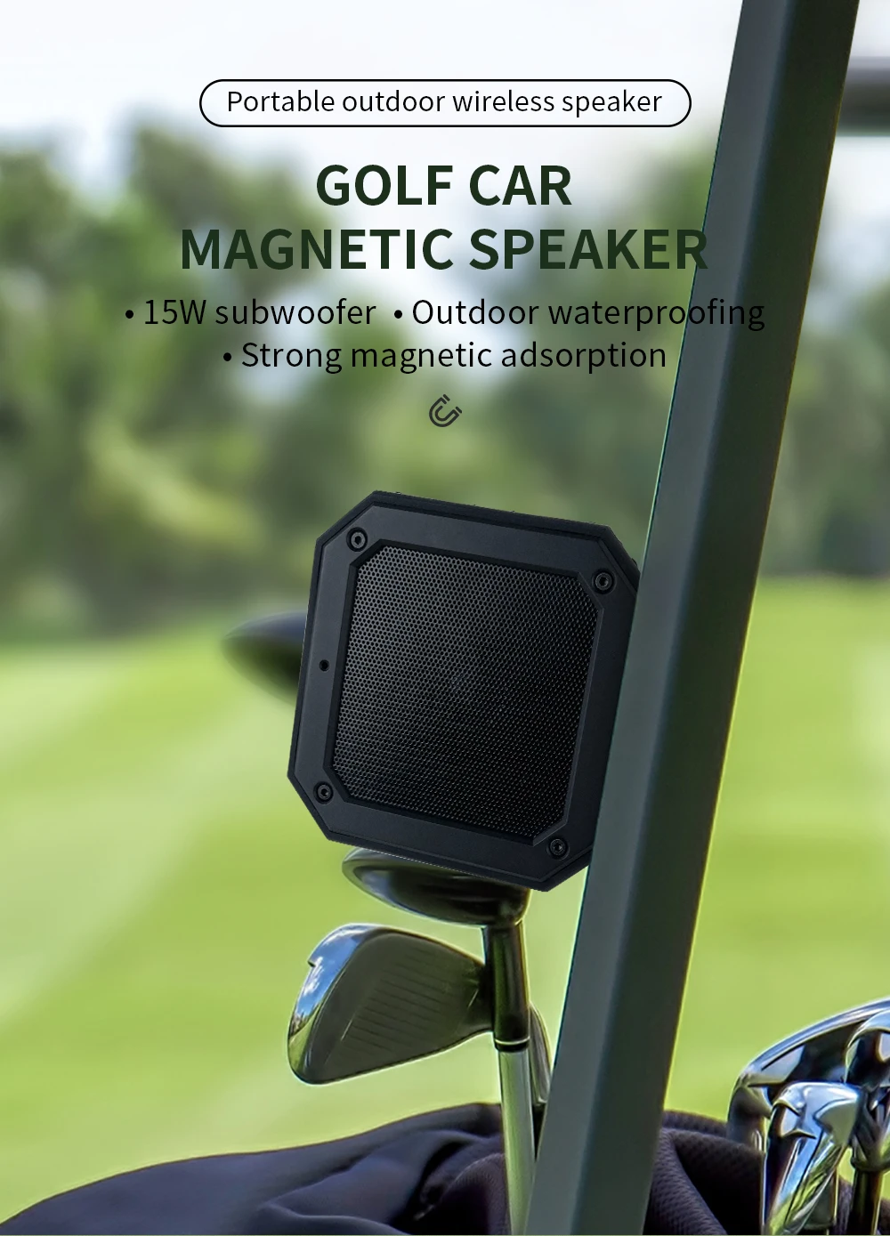 X1s Golf Cart Outdoor Tws Speaker 2500mah Real Ipx7 Waterproof