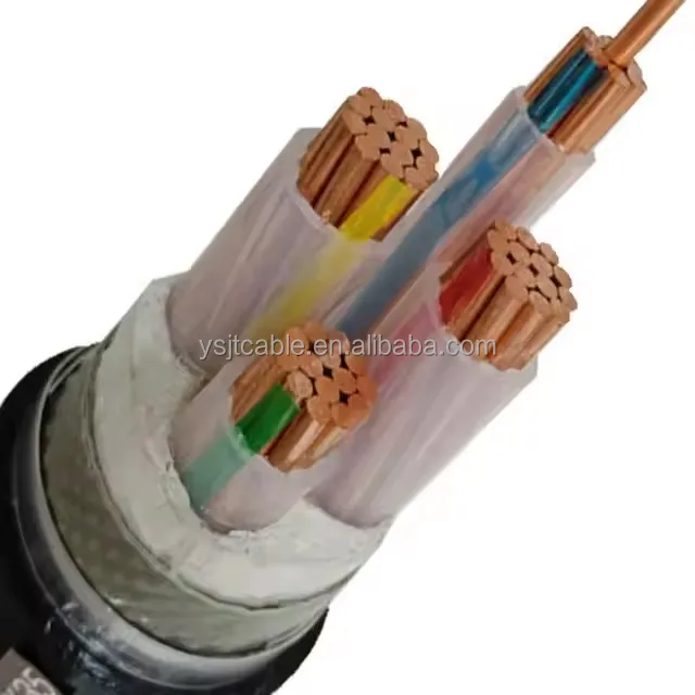 High Quality Factory Sale Flexible 3-Core 4-Core 5-Core Armored Copper Cable Low Voltage Insulated Waterproof Electrical Wire