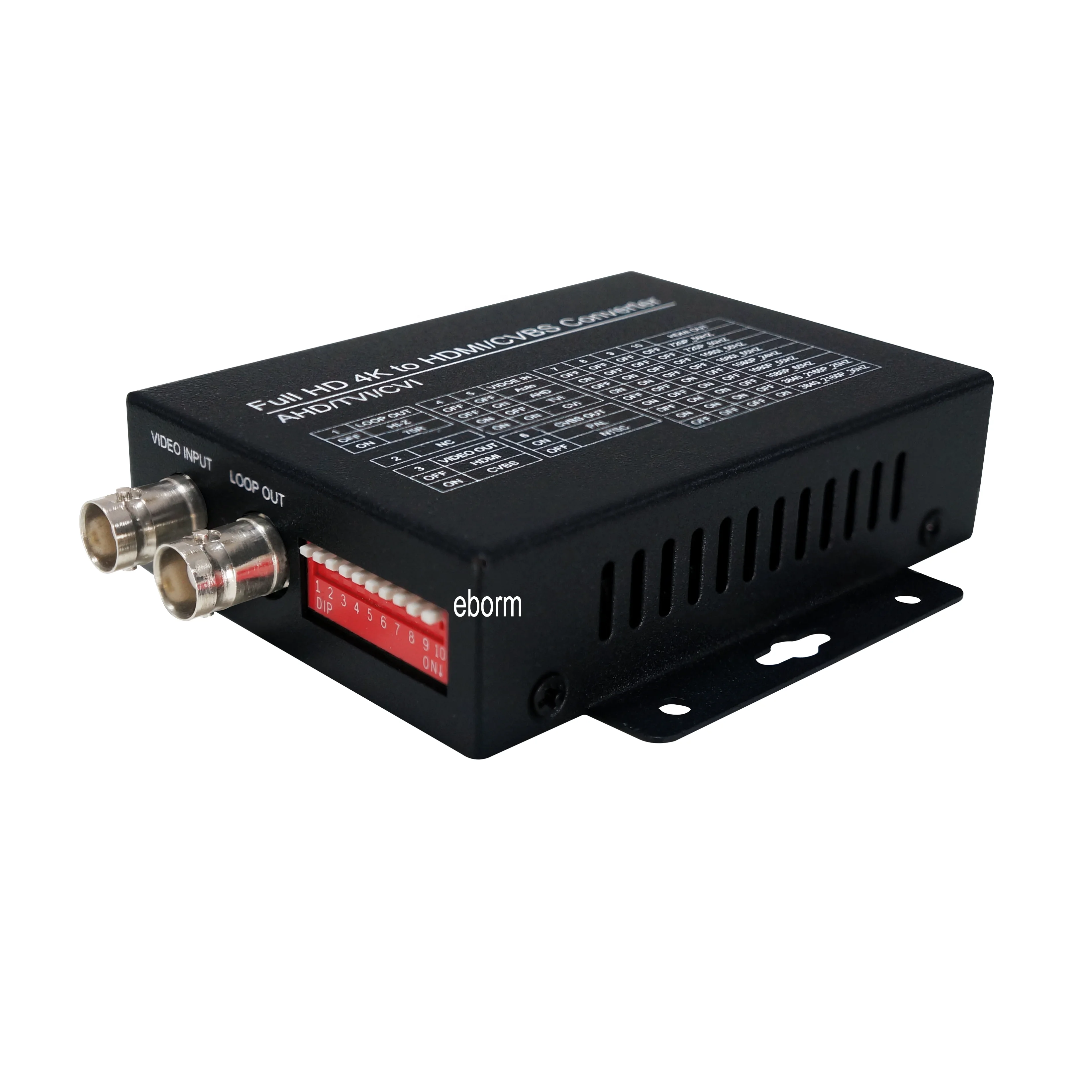 AHD/TVI/CVI/CVBS naar HDTV-converteradapter Full HD 4K video- converteradapter voor het omzetten van riemring  44