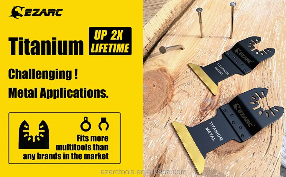Titanium Oscillating Multitool Blade For Wood Metal Oscillating Tool