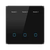 3gang LED Screen switch-Black