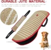 Ensemble de 2 manchons en jute jaune