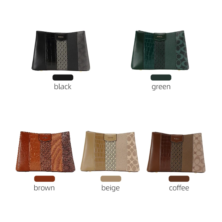 ODM OEM NEW Arrival BAGCO Custom Pu Leather Wholesale Designer Shoulder Bag Women Handbags Female