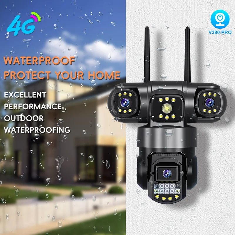 V380 Pro 4G CCTV Security Camera 128G Memory Card Support