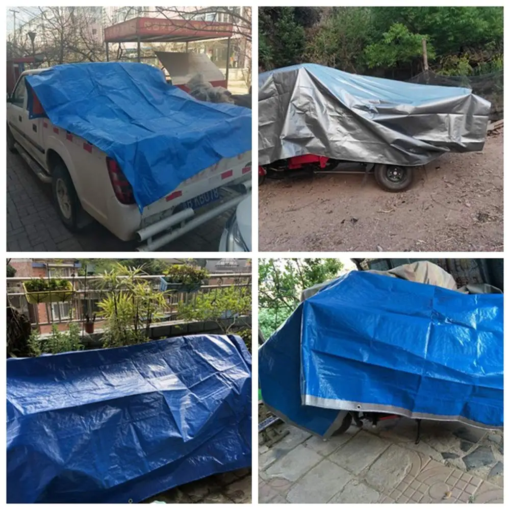 Blue Color Factory Tarpaulin Covers  Tarps Heavy Duty Waterproof Pe Tarps SHEET Brazil  for Outdoor.