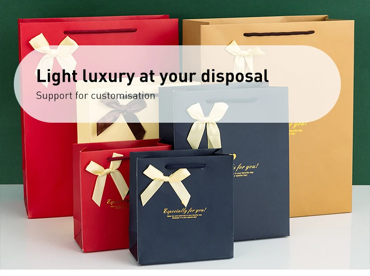 Gift Wrapping Paper Bag Clothing Shopping Bag Custom Gift Paper Bags