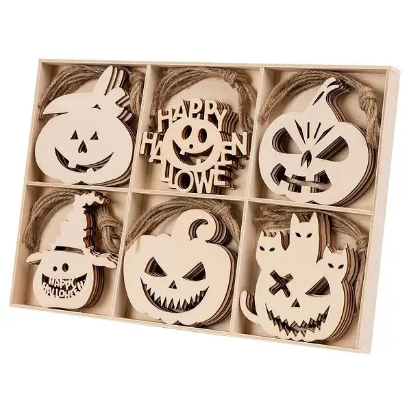 Halloween decorations pumpkin gift tags blank