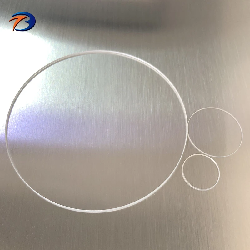 Monitor light accessories borosilicate glass window optical plain glass sheet in stock 50mm