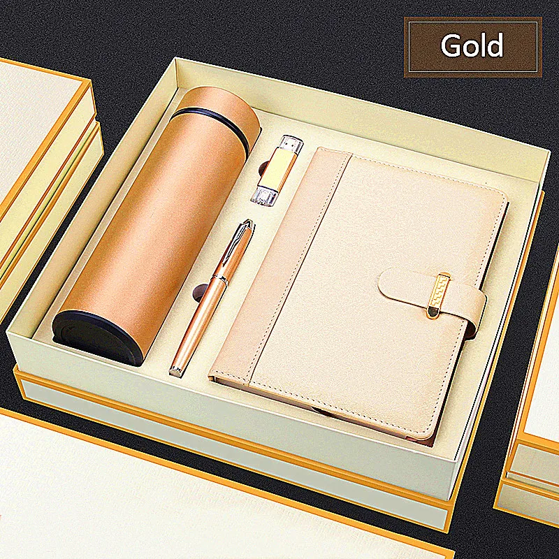 Customized Logo OEM Notebook Pen Latest Gadgets Promotional Novelty Office Business Gifts Customized Diary Valentine Gift Sets
