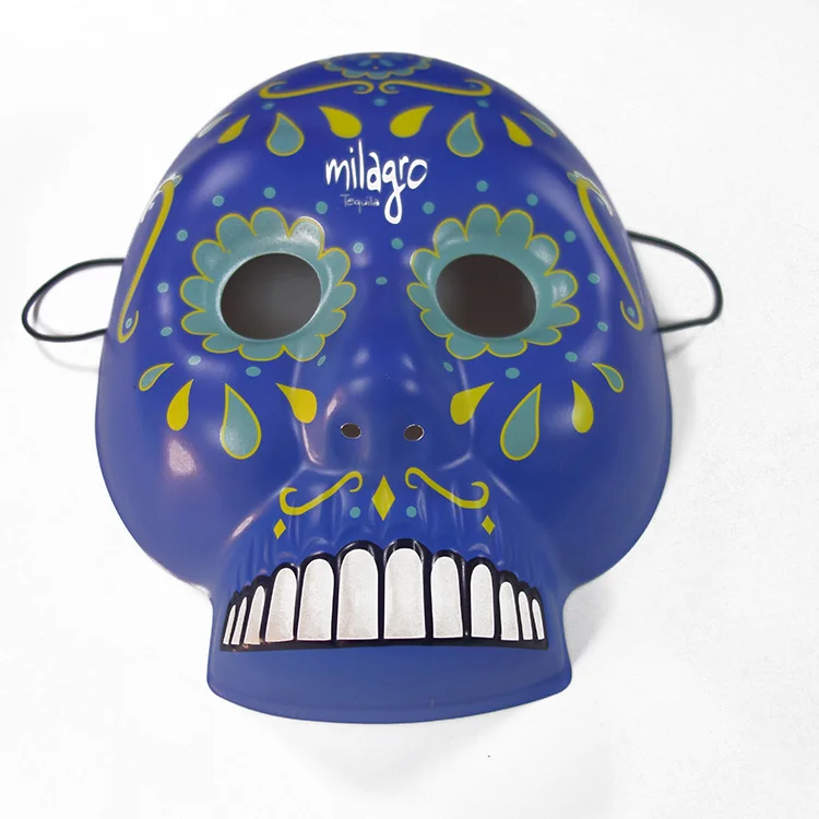 Custom Halloween Plastic PVC Mask - Scary Skull Shape