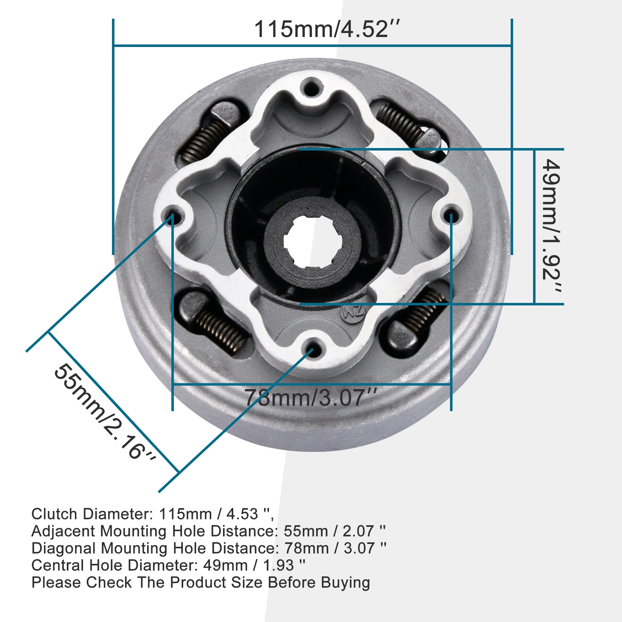 Plaquettes De Frein Goofit - Compatible 50cc à 250cc ATV, Dirt Bike, Quad - Dimensions ~48x39 Mm - Haute Température Et Durabilité