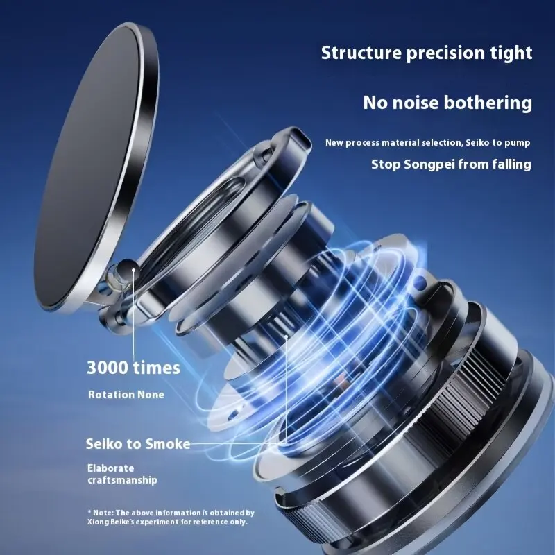 360° Vacuum Magnetic Suction Cup Phone Mount, Adjustable Hands-Free Suction Cup Phone Holder Compatible All Smartphones
