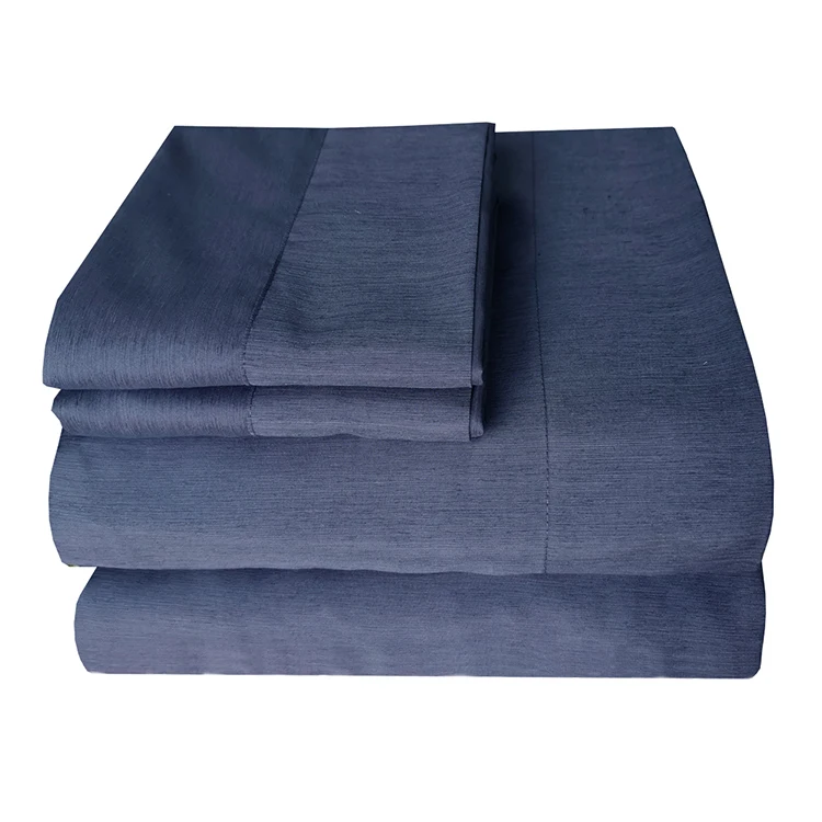 Hot Sale Bamboo Solid Hotel Queen Sheet Set For Bed Bamboo Sheets