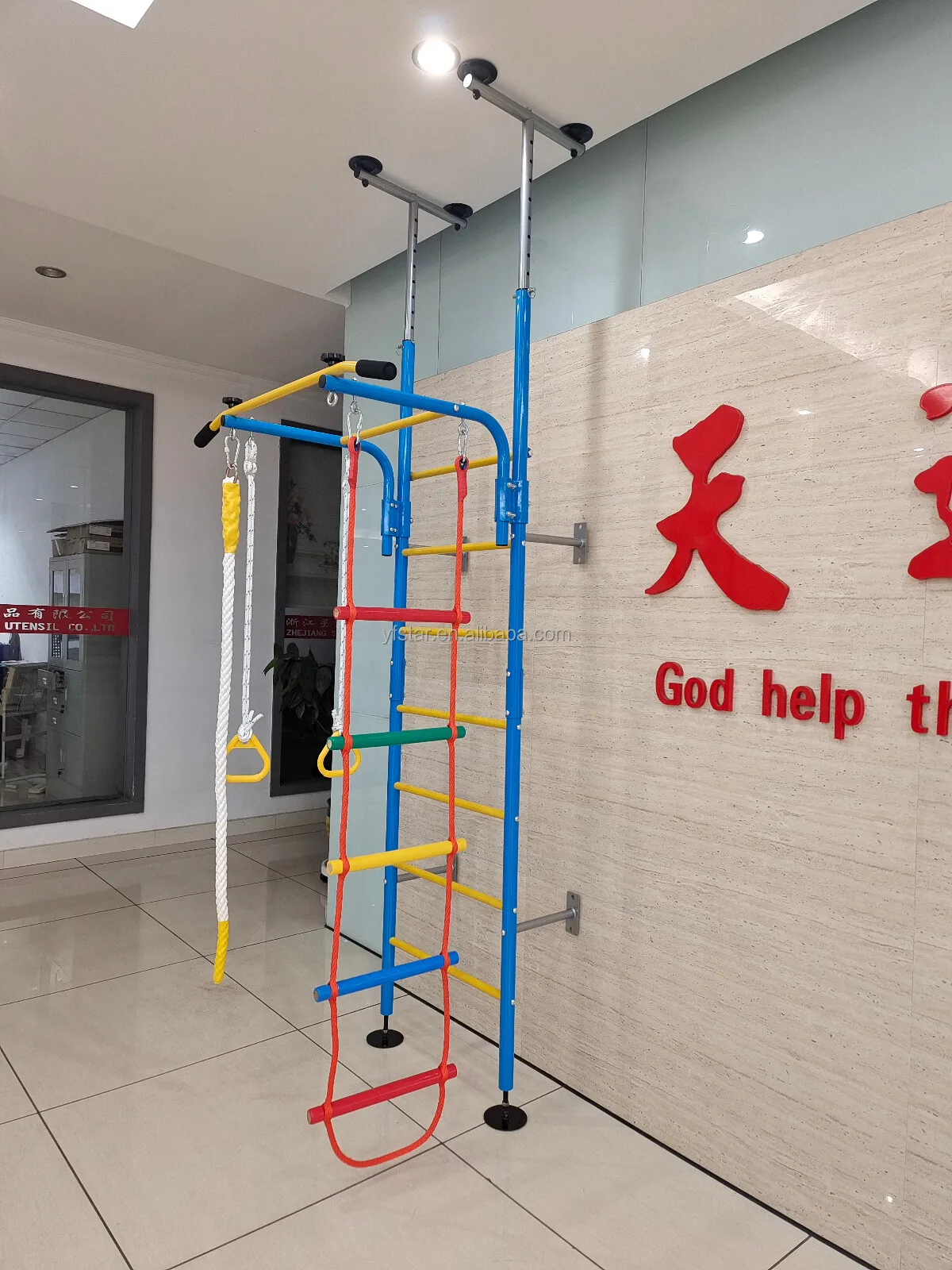 钢制瑞典式梯墙套装 儿童健身栏杆 瑞典式体操墙体操栏杆 体操用具