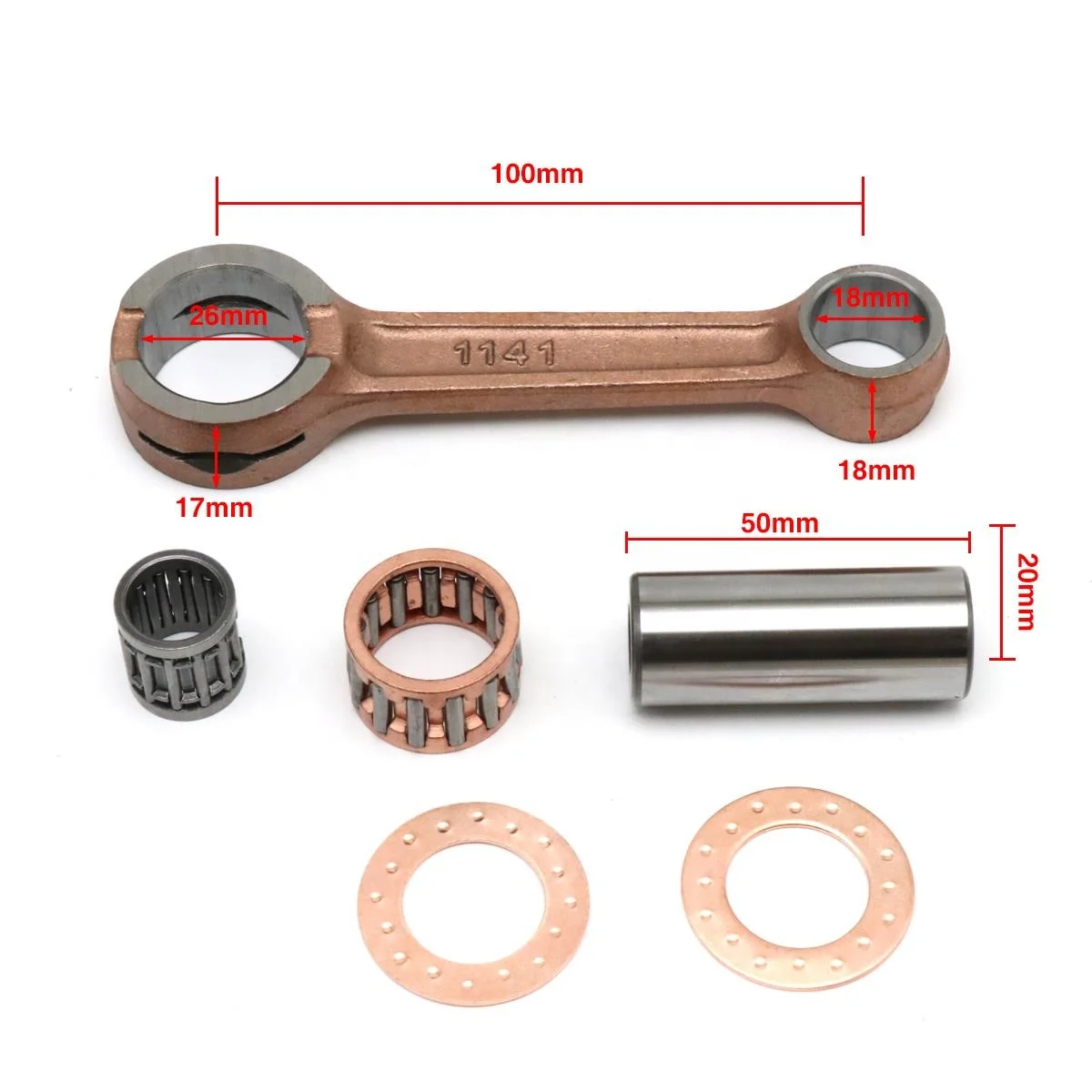 Classic 2 Stroke 12161-23400 Motorcycle Crankshaft Con-Rod 100CC Motorcycle Accessories Crankshaft Connecting Rod for AX100 A100