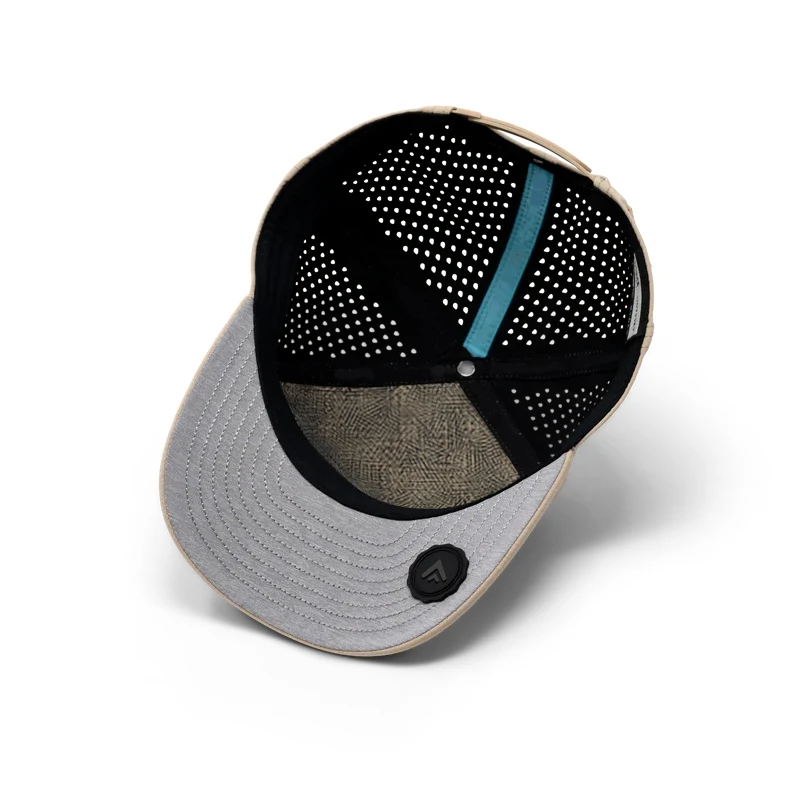 High Quality Laser Cut Hole Water-Resistant Breathable Fashion Canvas Baseball Caps Unisex 5 Panel Performance Cycling Golf