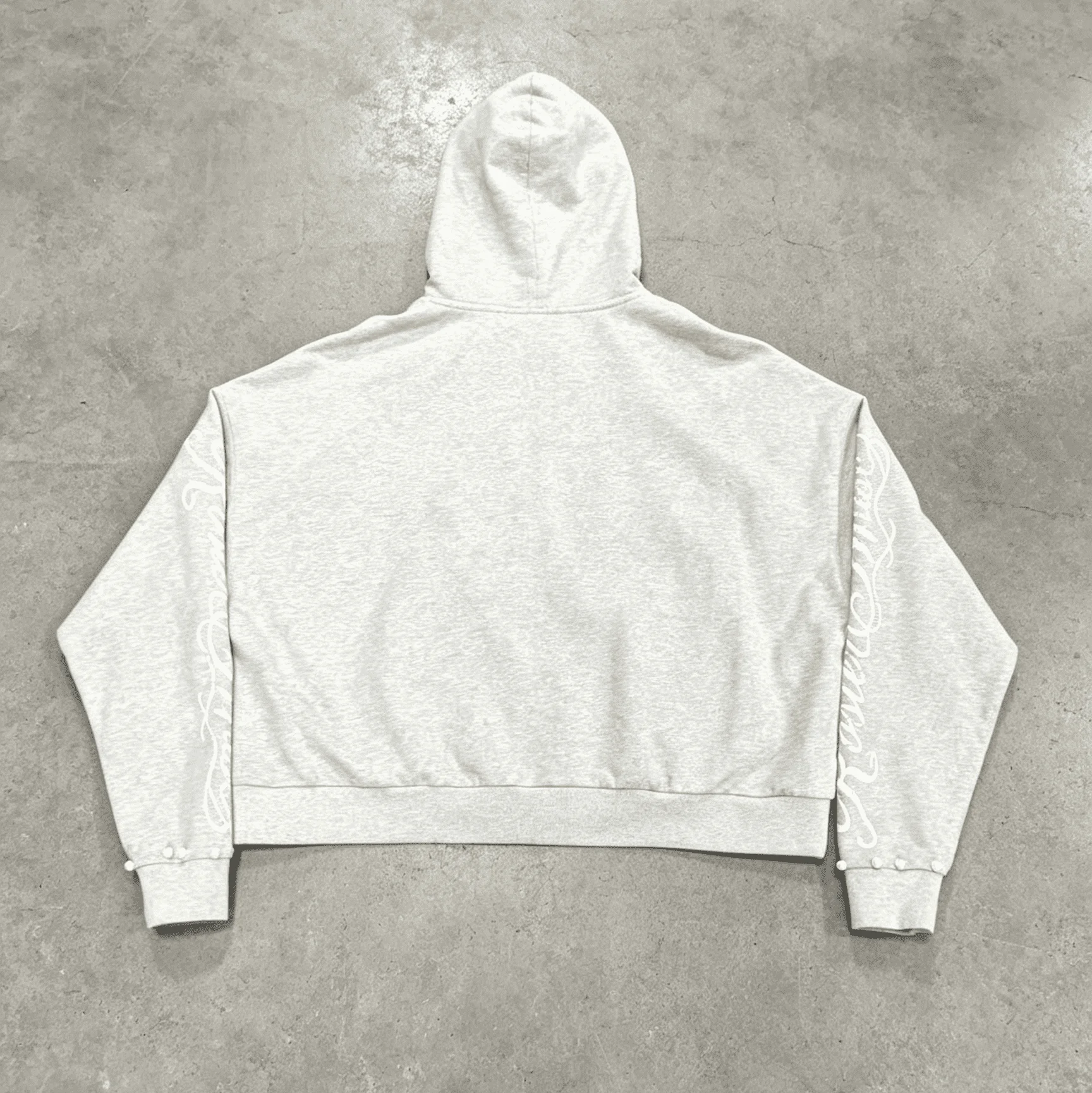 Custom Clothing Manufacturer 100% Cotton 3D Embroidery 450 Gsm Acid Wash Zip up Hoodie for Men gallery 2