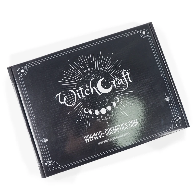 Custom Made Strong Carton Folding Black Kraft Corrugated Shipping Box