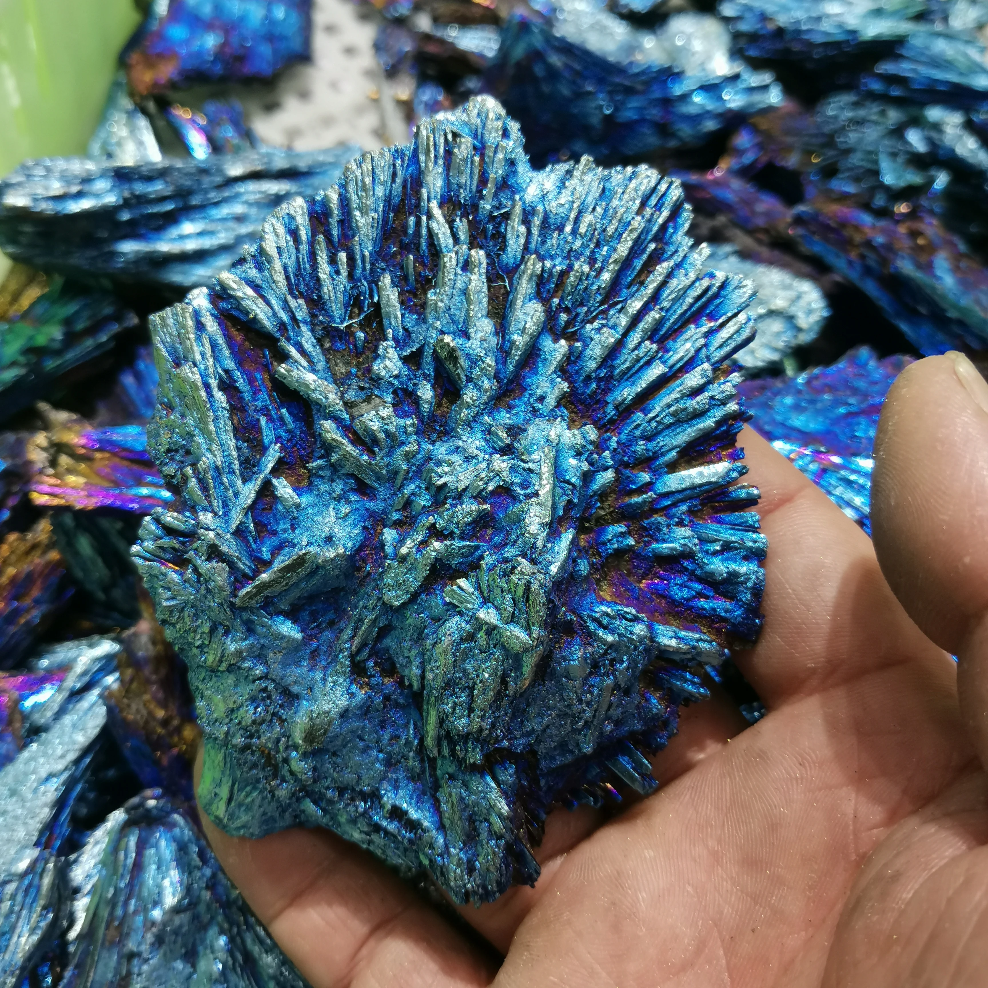 Оптовая продажа натуральных высококачественных титановых радужных турмалиновых кристаллов кварцевых минералов для заживления