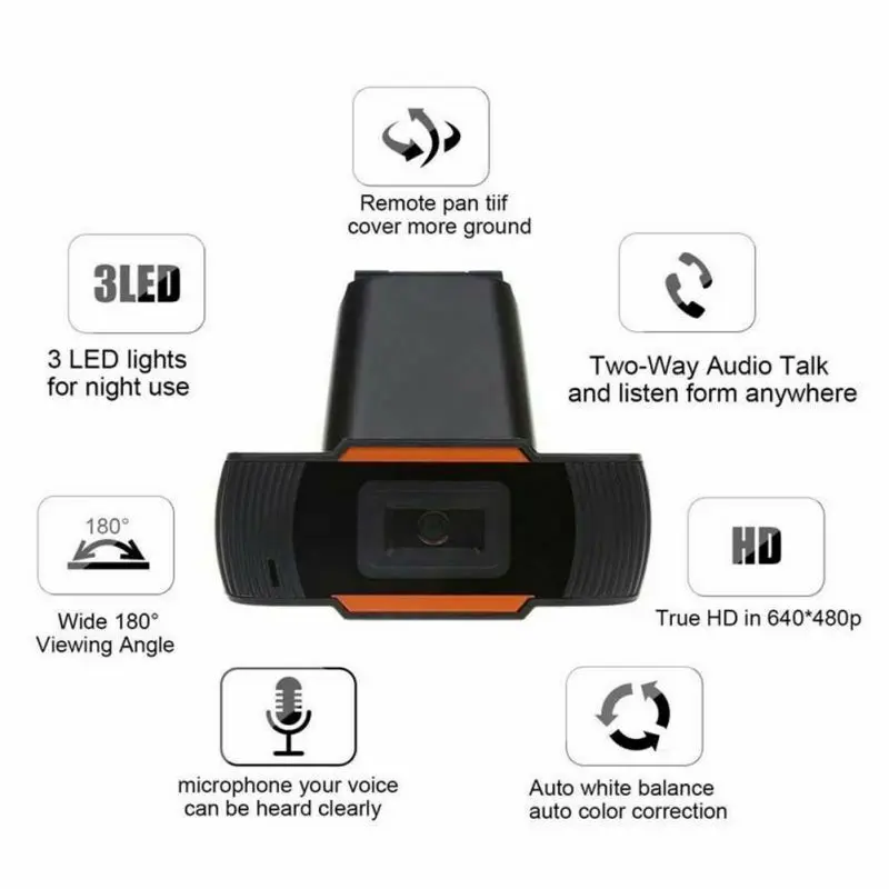 1080P Webcam USB 2K B1 B2 B5 B8 HDCamera Rotatable 720P Video Recording Web Camera With Microphone