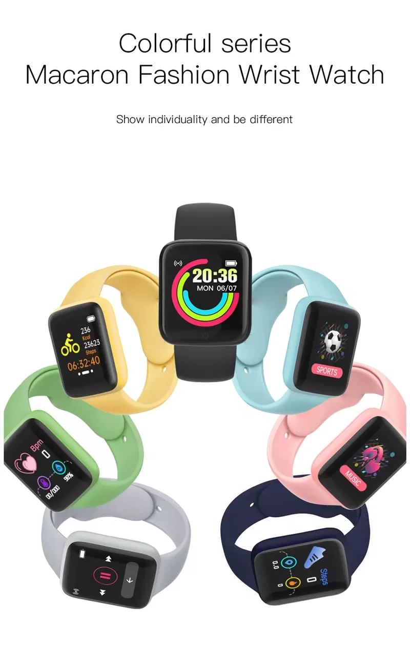 Amazon Hot Sell Smart Watch Fitpro Smart Bracelet Band D20 Pro Smartwatch  Wristband Y68pro Sport Smartband - Smart Watches - AliExpress
