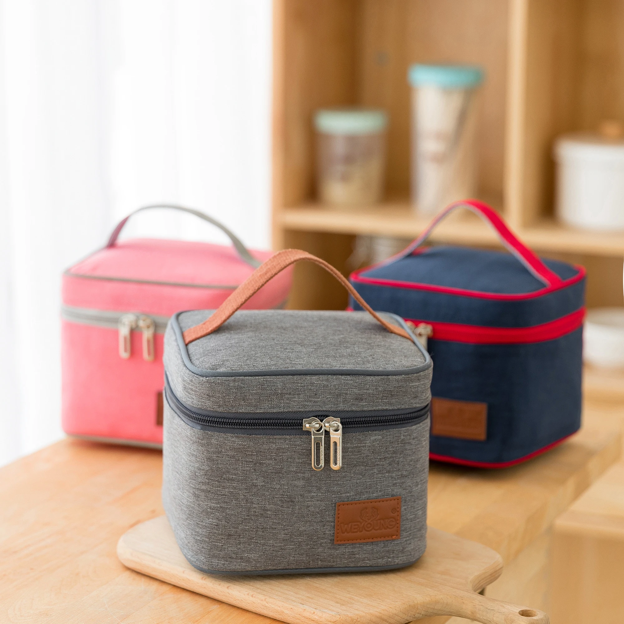 Сумка-тоут из ткани Оксфорд с логотипом под заказ изолированная сумка-холодильник портативная водонепроницаемая сумка для