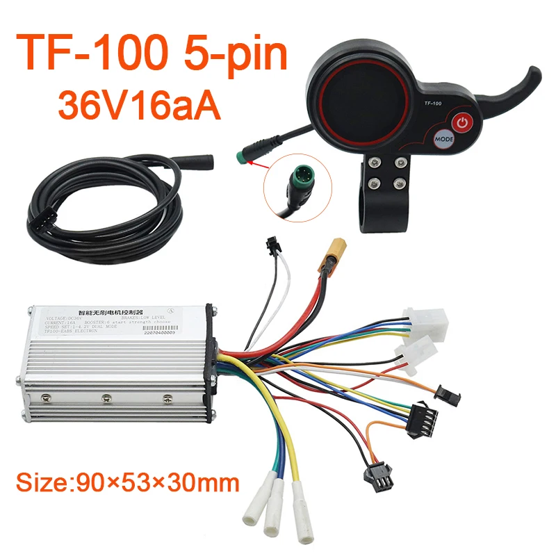 KUGOOM 4 Electric Scooter 48V20A Controller Kit with 10-inch Instrument Display TF-100 Six-pin Accessory